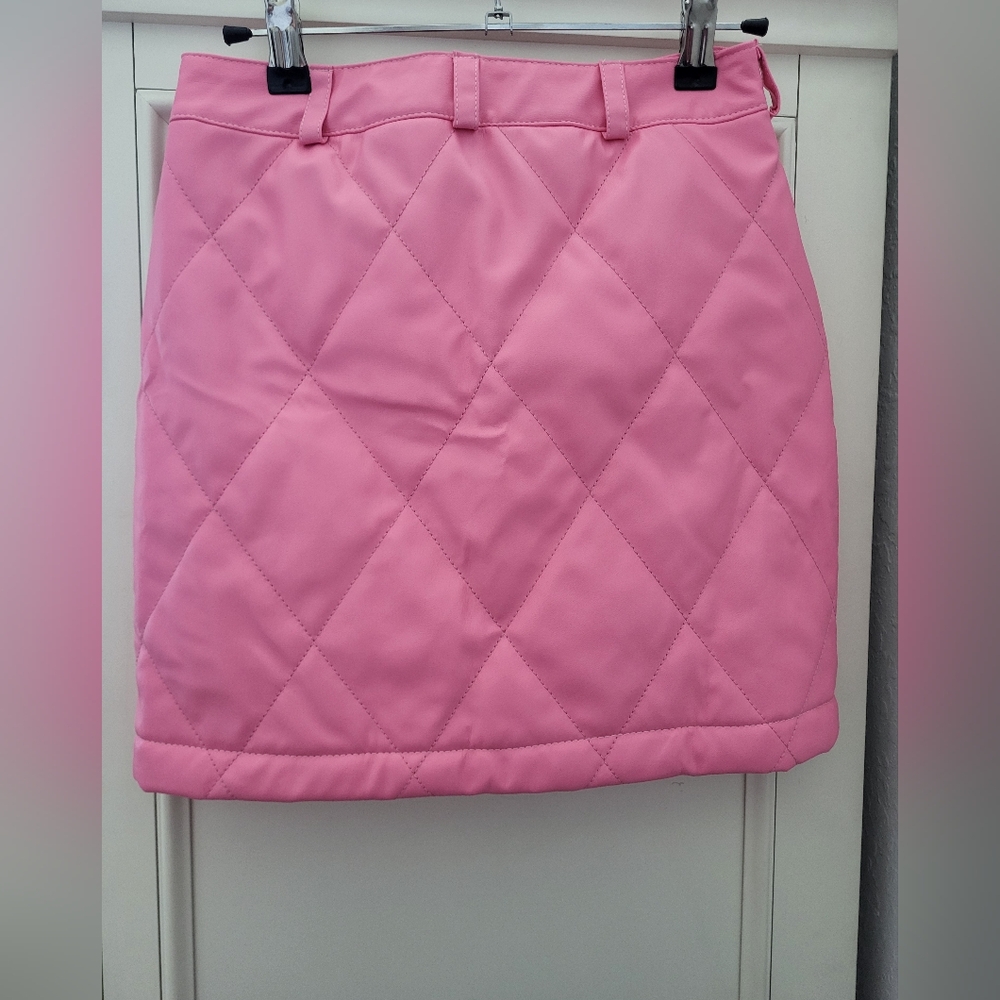 Finesse Pink Quilted Micro Mini Skirt - XS - Picture 6 of 6